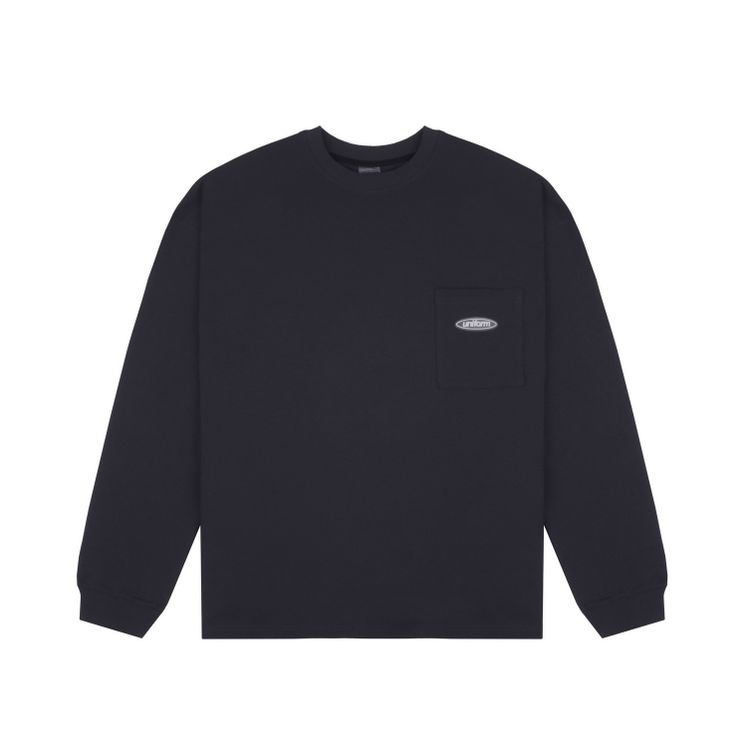 Лонгслив UNIFORM Relaxed Pocket, графит