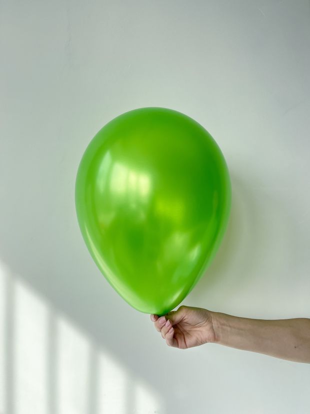 S Шар металлик 12"/30 см №9 перламутр светло зеленый (БГ-17)