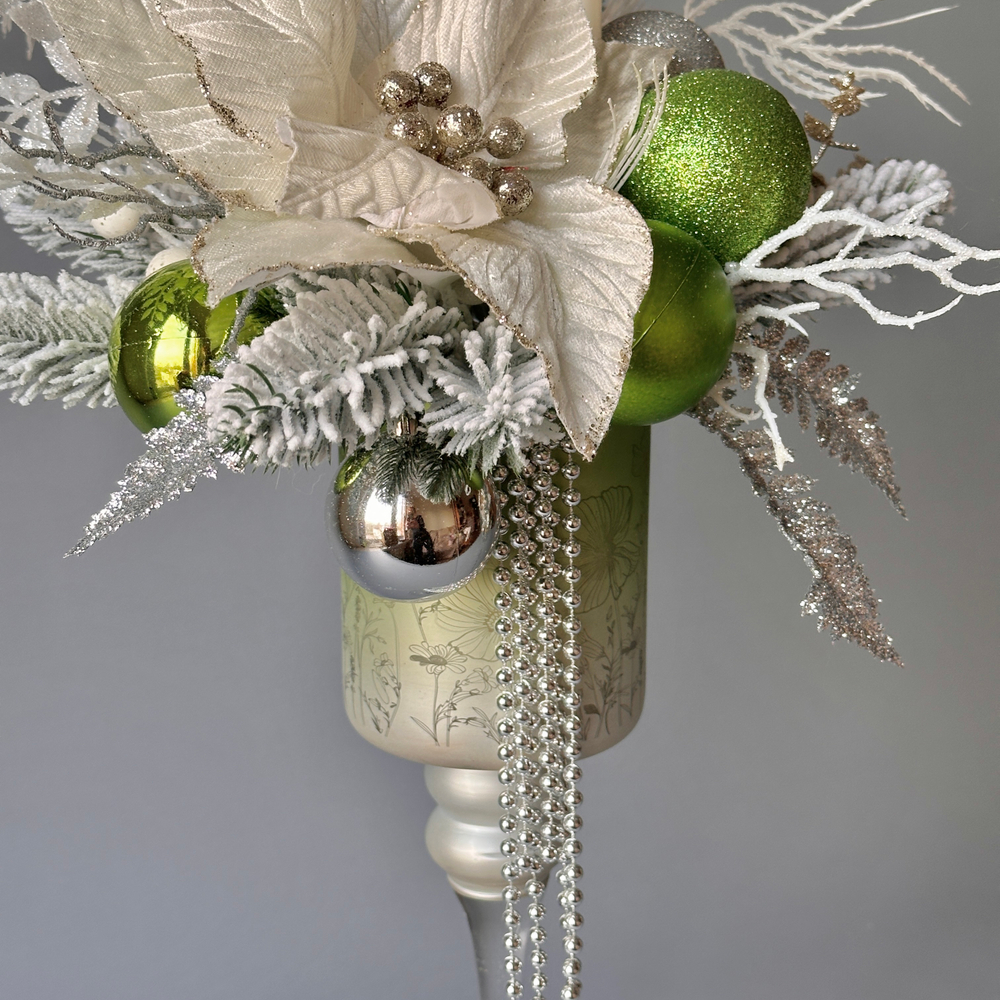 «Зимний Версаль» - новогодняя композиция со свечами