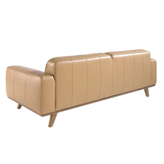 Трехместный диван Angel Cerda 5606-3P, бежевая кожа