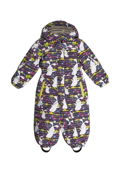 Комбинезон для девочки "Зайчик" р-р 74 цвет фиолетовый