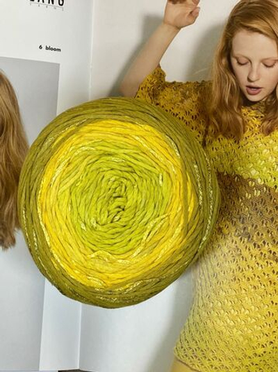 Пряжа LANG BLOOM (Швейцария) 70%-хлопок 18% - вискоза. 12% - лен. 150г-450м - 1 моток