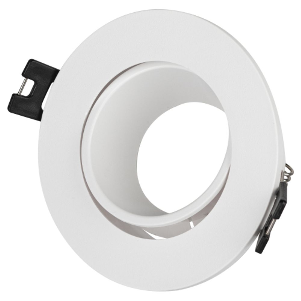 Встраиваемый светильник декоративный ЭРА KL90 WH MR16/GU5.3 белый, пластиковый | Декоративные встраиваемые светильники