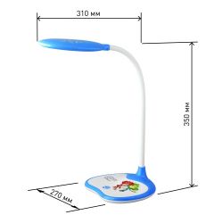 Настольный светильник ЭРА NLED-433-6W-BU ФИКСИКИ светодиодный синий