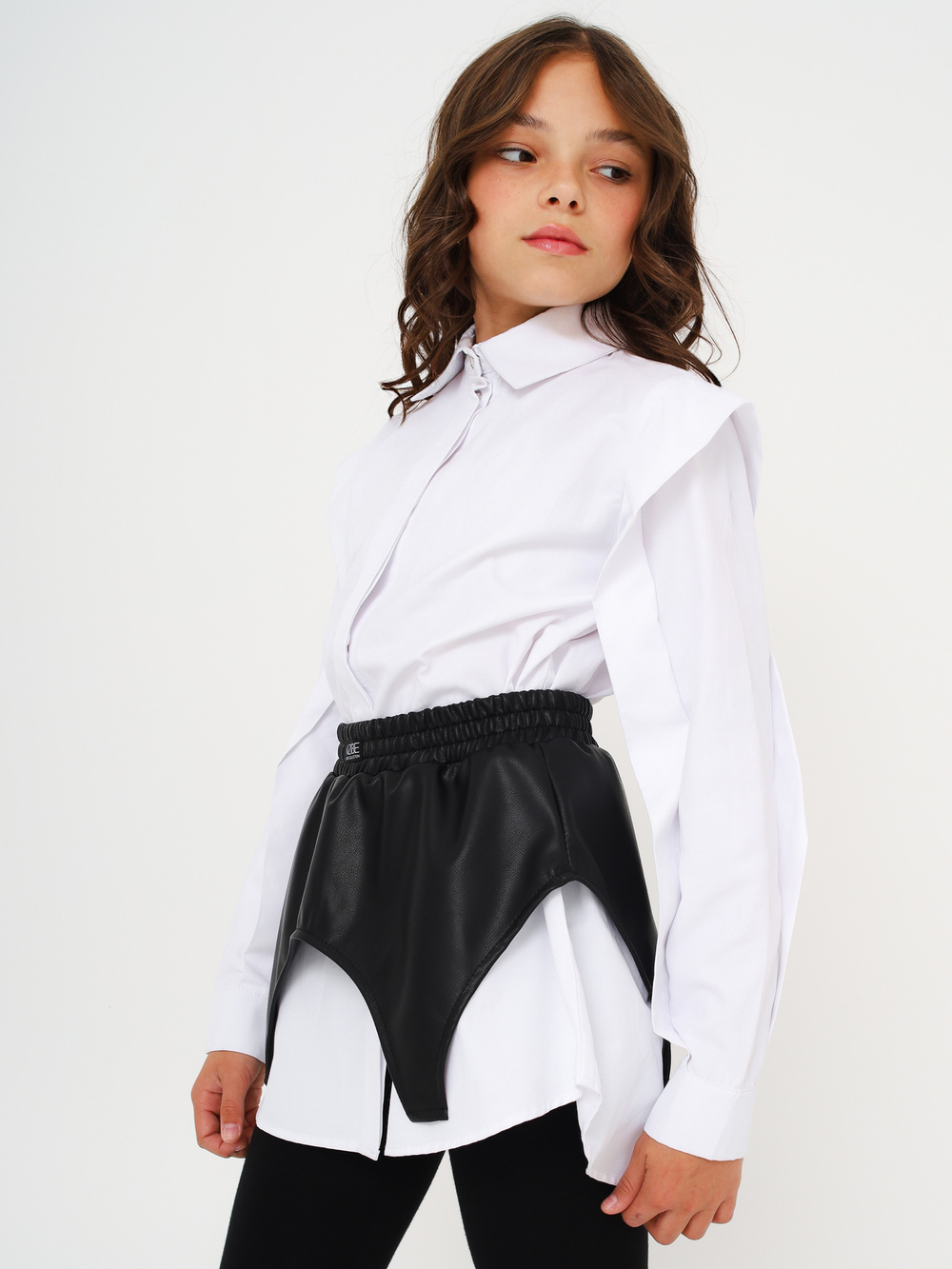 Баска из экокожи, черная