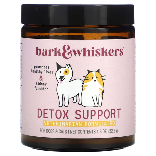 Dr. Mercola, Bark & Whiskers™, добавка для детоксикации, для собак и кошек, 52,3 г (1,8 унции)
