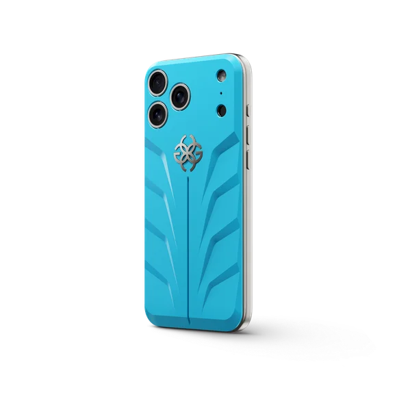 Чехол для iPhone 17 на магните - RSR17 - CURACAO BLUE