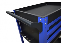 Инструментальная тележка GW-3ST Blue (Great Wolf) с полкой и тремя ящиками