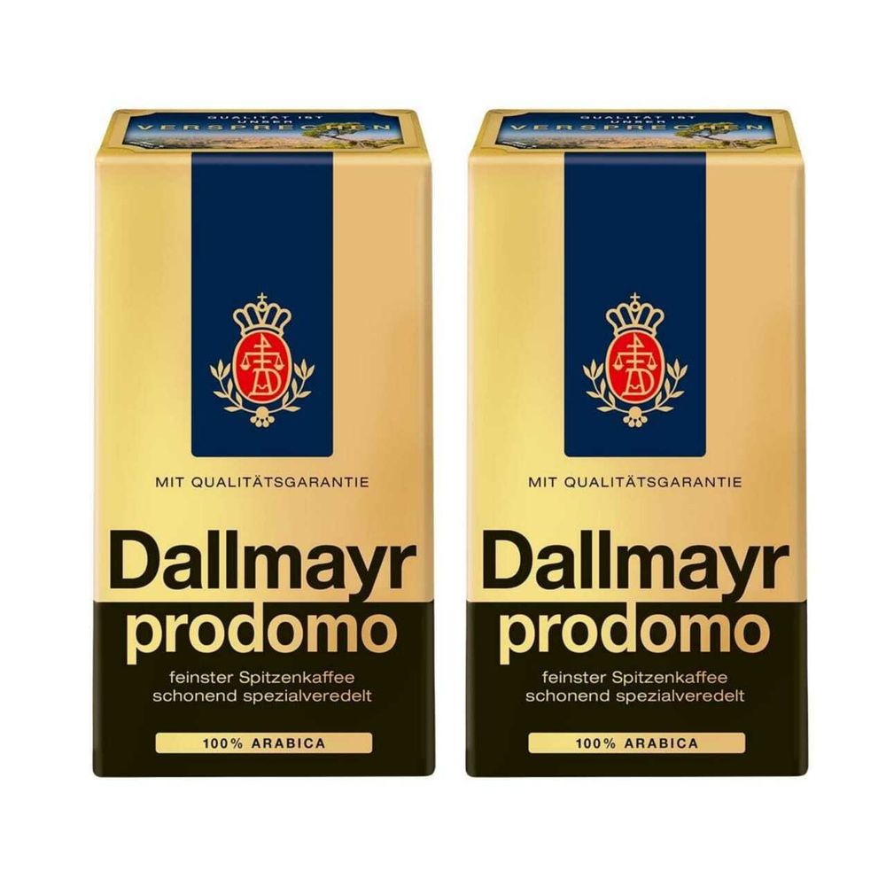 Кофе молотый Dallmayr Prodomo вакуумная упаковка 500 г, 2 шт