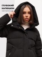 Куртка зимняя длинная с капюшоном