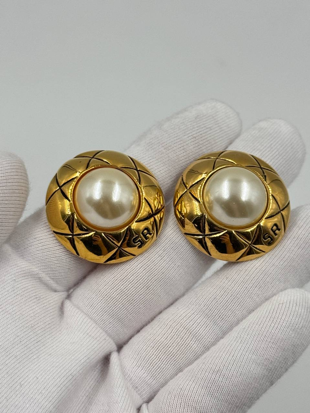 Клипсы с «жемчугом» Sonia Rykiel