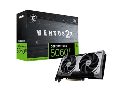 Видеокарта MSI Nvidia GeForce RTX 5060 TiVENTUS [RTX 5060 Ti 16G VENTUS 2X OC PLUS]