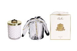 nan HERRINGBONE WHITE Свеча большая Cote Noire Белый