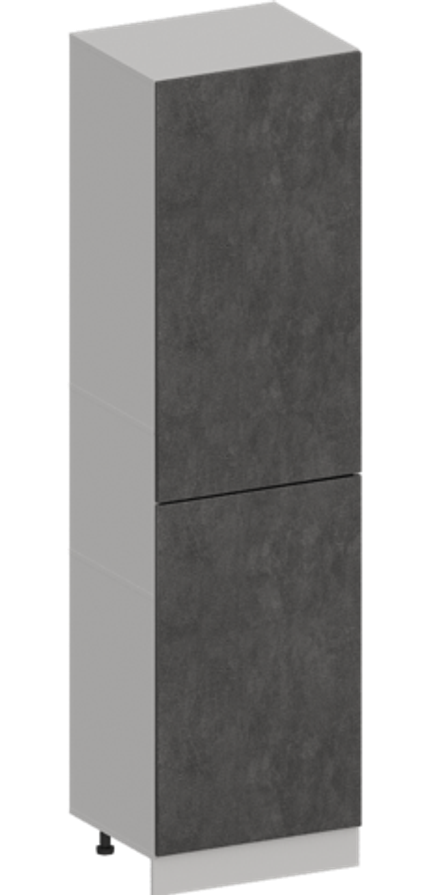 Кухня Модуль ШПХВ 600 Белый / Бетон