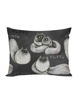 Постельное белье поплин Сказка "Fluffy/Флиппи" 1,5-сп Наволочка 50х70 см 1 шт Простынь на резинке 90x200 см Пододеяльник 145x215 см