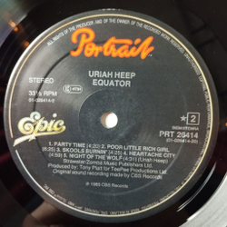 Винтажная виниловая пластинка LP Uriah Heep Equator (Germany 1985)