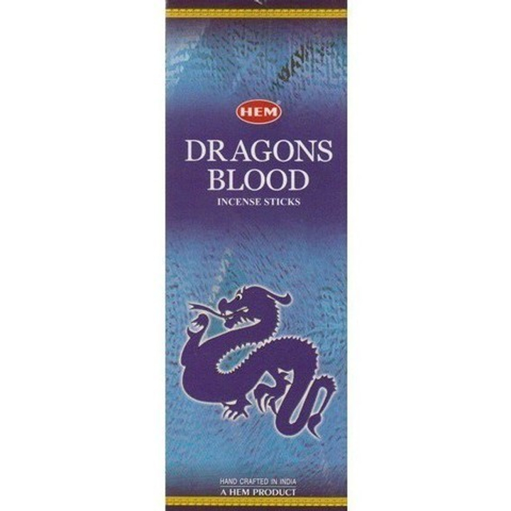 HEM Dragons Blood шестигранник Благовоние Кровь дракона водный (лимон, сандал, чампака, имбирь)