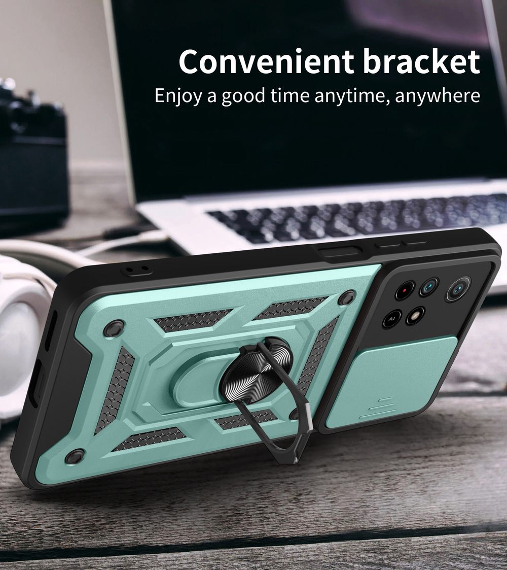 Чехол с кольцом Bumper Case для Xiaomi Poco M4 Pro 5G