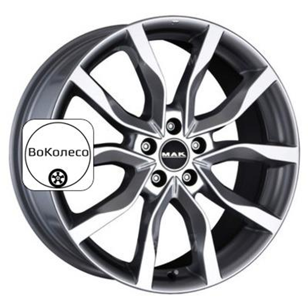 9,5x21/5x114,3 ET48 D76 Koln Gunmetal Mirror Face MAK