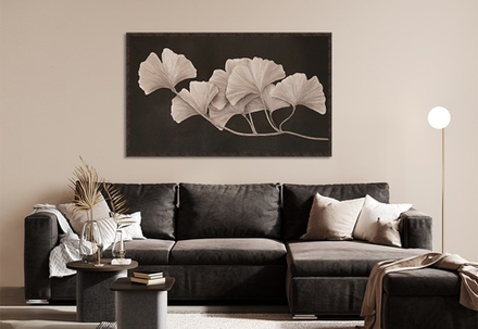 Панно Гинкго Билоба II на холсте и дереве