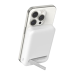 Внешний аккумулятор MagSafe с подставкой Belkin BoostCharge Pro 8K (Qi2) (8000 мА·ч) (BPD007) Беспроводная зарядка: Qi 15 Вт. Проводная зарядка: USB-C. Сертификация Qi2. Есть LED-индикация. Энергоёмкость — 30,8 Вт·ч. Максимальная выходная мощность — 20 Вт