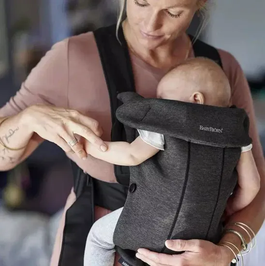 Эргорюкзак Baby Bjorn Mini 3D Jersey, Dark gray