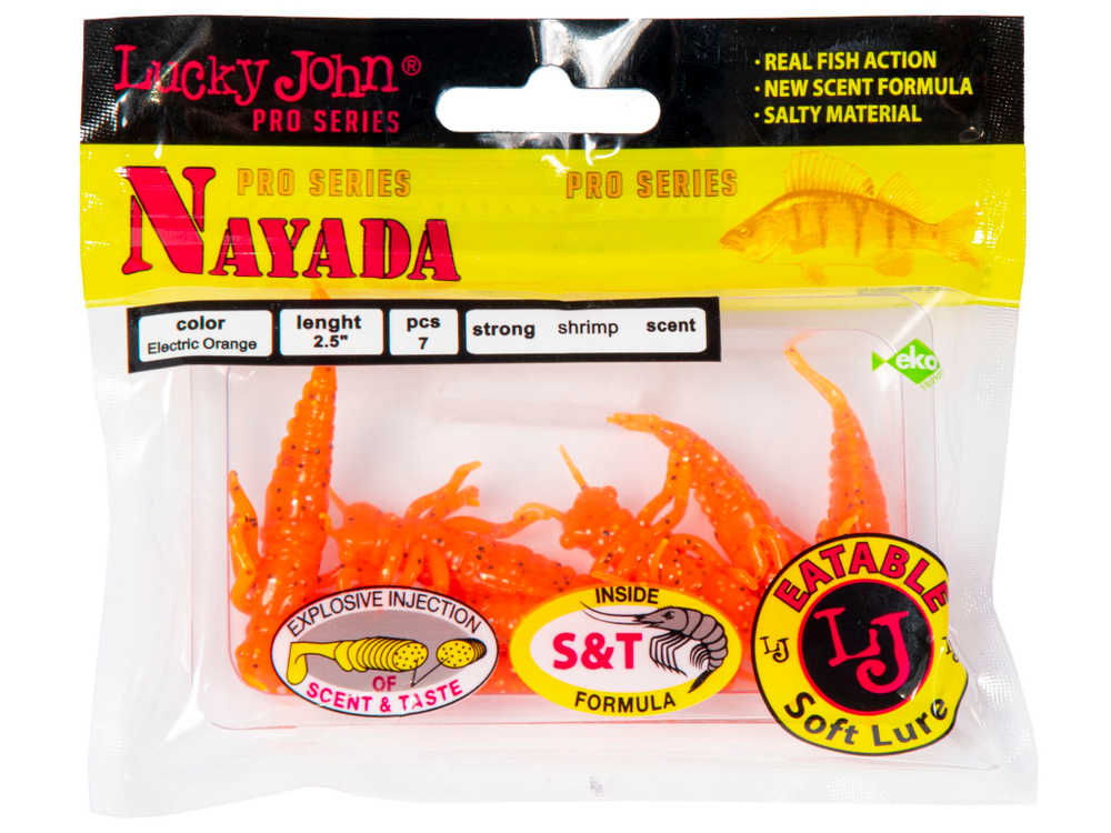 Твистеры съедоб. искусст.  LJ Pro Series NAYADA 3.0in (07.62)/036 7шт.