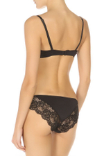 Трусики-бразилиана с кружевом Imogen (Размер: M) (Цвет: черный)