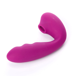Вакуумный стимулятор BeYourLover Tara с LED-дисплеем и двойным нагревом, фиолетовый