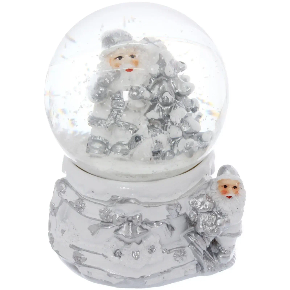 Сувенир Снежный шар «Белая сказка» 6.5*6.5*10 см (с подсветкой), микс
