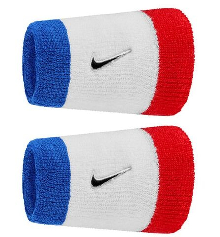 Теннисные напульсники Nike Swoosh Double-Wide 2P - game royal/university red/black