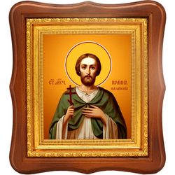 Иоанн Казанский святой мученик. Икона на холсте.