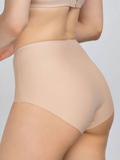 Бесшовные трусики (Размер: 4X) (Цвет: бежевый)