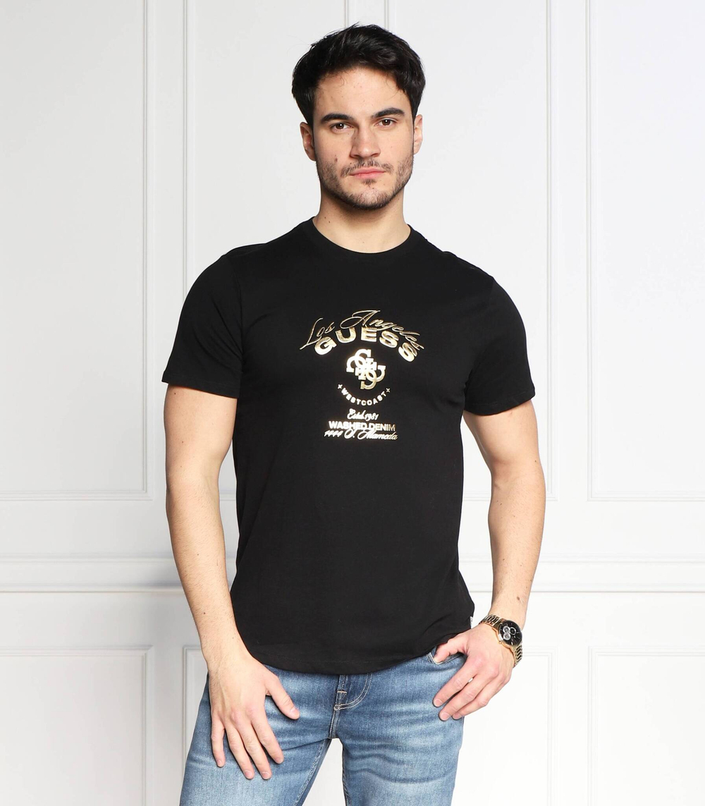 футболка westcoast GUESS - черный(M3RI69 KBDK0)