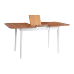 Стол Соната Люкс раздвижной/Sonata Lux extension table массив сосны, антик/белый, 120-(150)х75х75 см