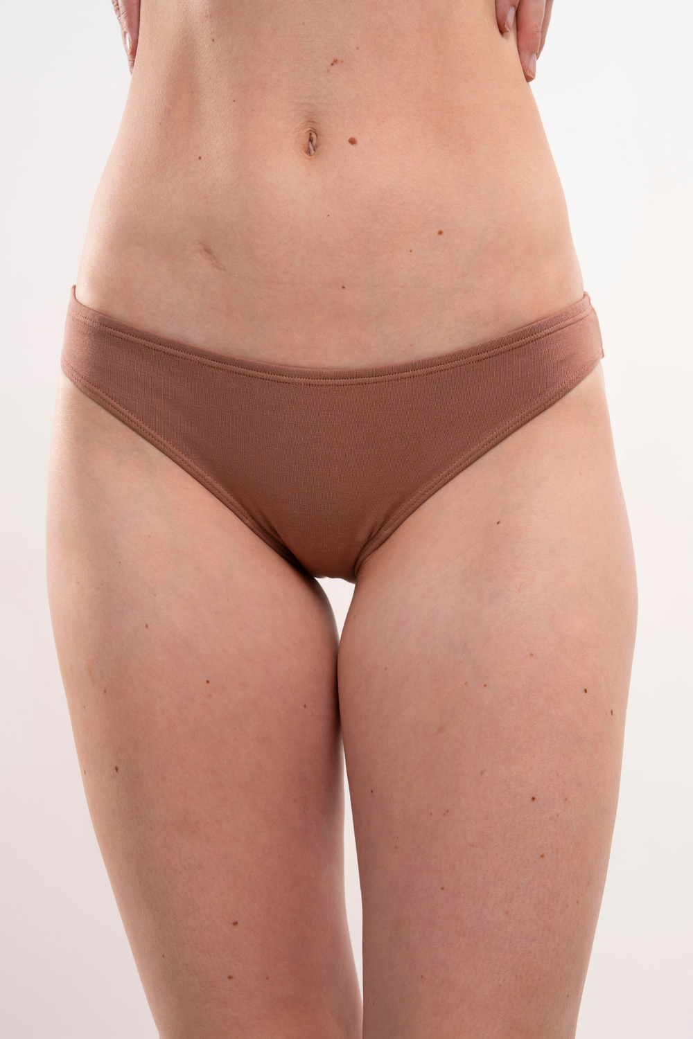 Набор из 3 трусов в хлопковом мешочке | оливковый, песочный, молочный