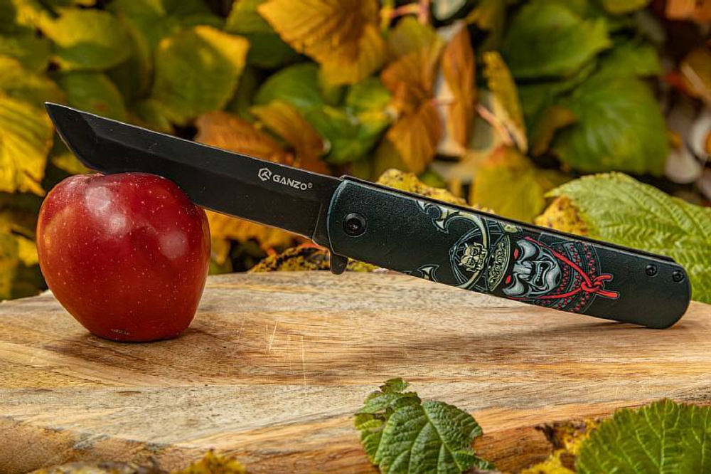 Нож складной Ganzo G626-BS черный самурай