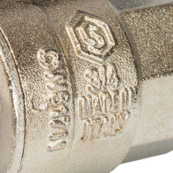 Кран шаровый STOUT Н-В 3/4&quot; бабочка полнопроходной 26334