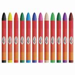 Восковые мелки ГАММА "Мультики", 12 цветов, 8х90 мм, круглые, 2131018_01_29