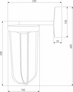 Светильник на штанге Elektrostandard Ritz Ritz (35183/D) черный