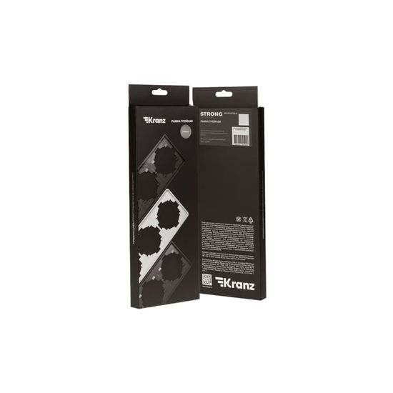 Рамка STRONG 3-постовая графит KRANZ