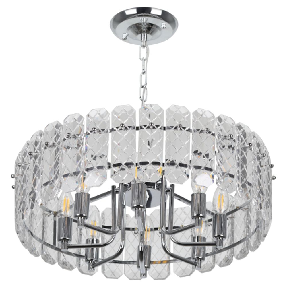 Люстра Rivoli Whitney 1050-308 8 х Е14 40 Вт хрусталь