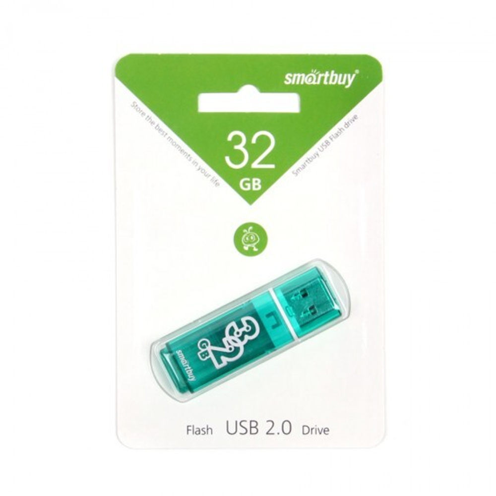 Флеш-накопитель 32 Gb Smartbuy Glossy series Оранжевый