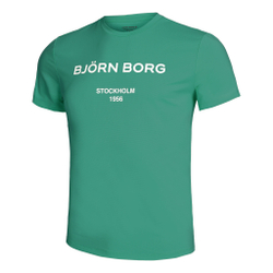 Мужское теннисное поло Björn Borg Print T-Shirt Men - Green
