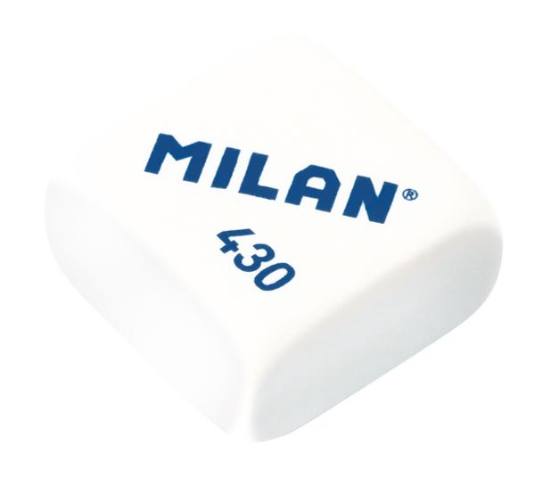 Ластик квадратный 430 2.8х2.8х1.3 см, 30 шт, ассорти CMM430, Milan