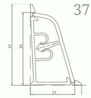 Плинтус KORNER LB 37