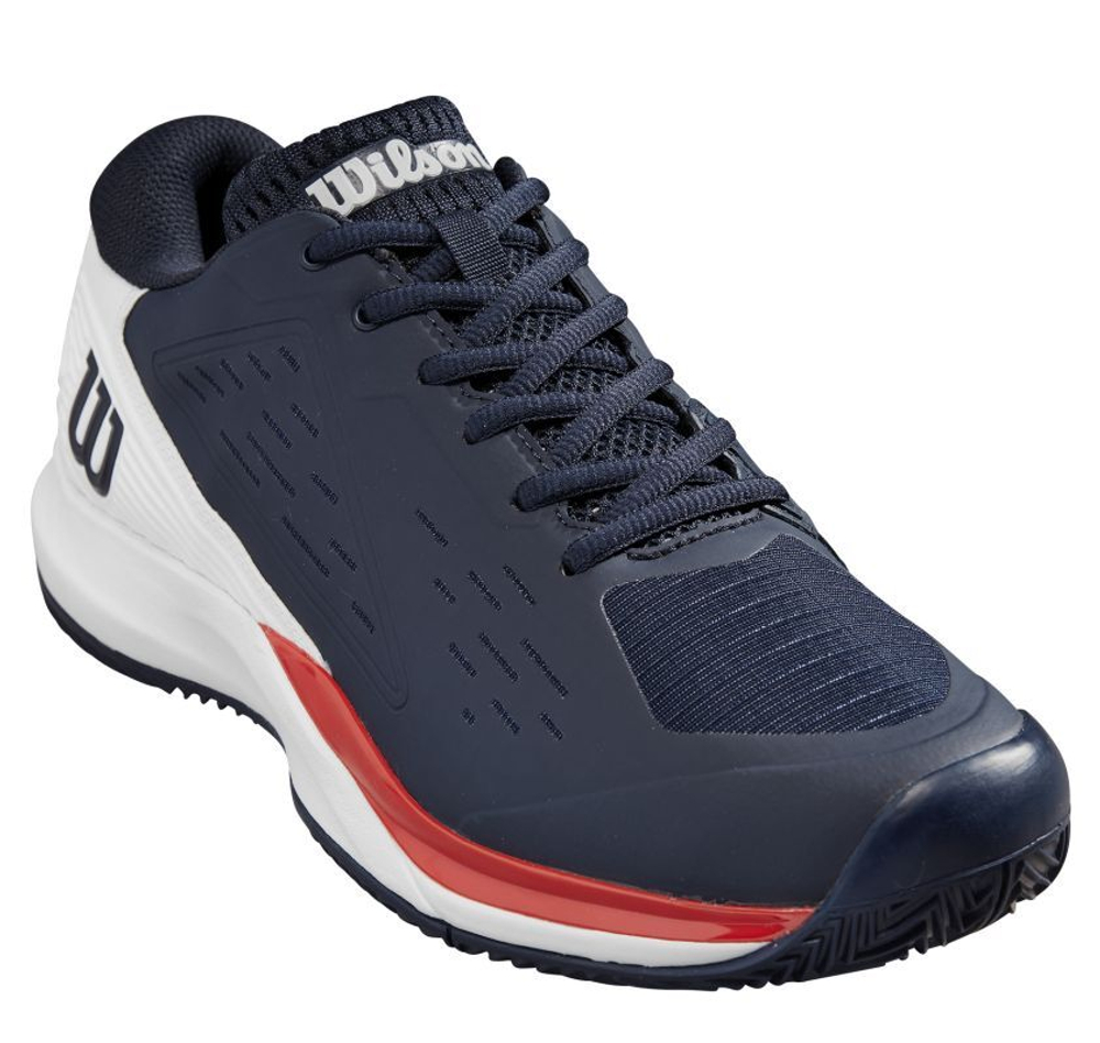 Теннисные кроссовки Wilson Rush Pro Ace Clay - navy blazer/white/wilson red - White Red Blue
