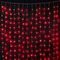 Светодиодный занавес Роса 1.6*1.6 м., 256 красных LED ламп, прозрачный провод, Beauty Led (Curtain 256-10-R)