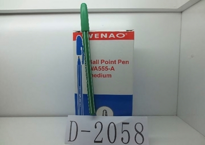 Ручка шариковая, 1 мм, одноразовая, зеленая (Комплект 50шт.)