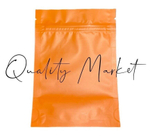 Пакеты ДОЙ ПАК металлизированные с замком ЗИП ЛОК 105х150+(30+30) мм (Оранжевый матовый)